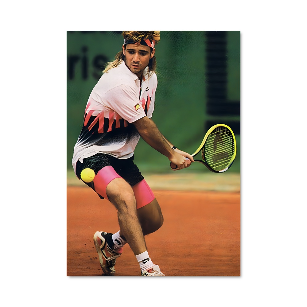 Poster agassi court